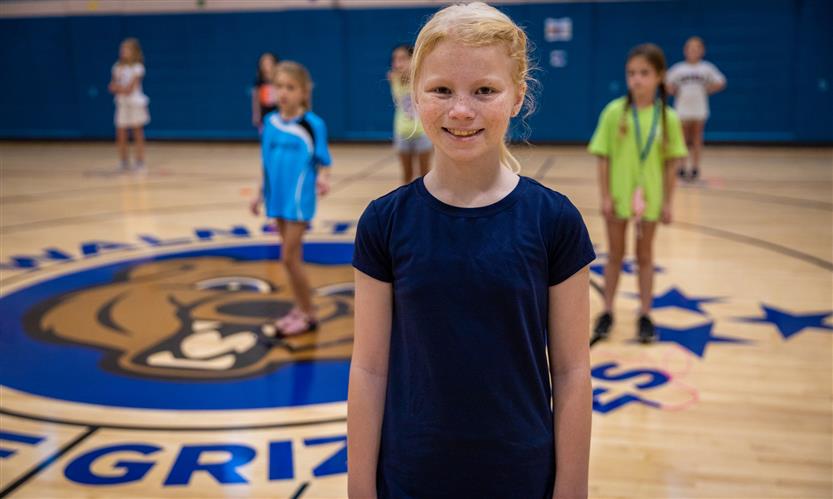 Students jump rope